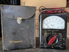 VINTAGE  TRIPLETT Model 630 Volt Ohm Meter w/Case picture