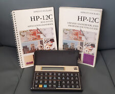 Vintage HP 12C Financial Calculator w/Original Cover, Manual & Application Book picture
