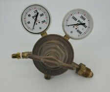 VINTAGE Uniweld Compressed Gas Regulator (RVT-8010) 592H 200 PSI & 4000 PSI Bras picture