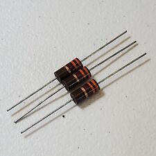 Lot of 3 Vintage Allen Bradley 3.3K Ohm Resistor 2W 5% NOS Carbon Comp Tested picture