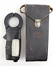 Vintage GE General Electric Amp / Volt Clamp Meter & Leather Case Untested As-Is picture