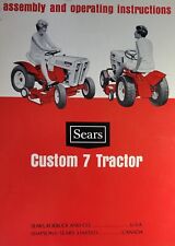 Sears 4sp Custom 7 Lawn Garden Tractor Owners Manual 917.25231 Elec Start 1968 picture