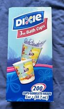 New Dixie 3 oz Paper Bath Cups Tropical Fantasy Fish Discontinued Disposable VTG picture