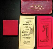 FOUR Small Old Vintage Advertising Notebooks - E5K picture