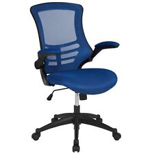 Flash Furniture Kelista Office Chair, Ergonomic, Mid-Back, Blue Mesh with Swi... picture