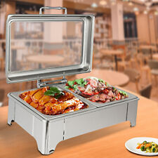9.5qt Commercial Chafing Dish Buffet Set Stainless Chaffing Server Set Noiseless picture