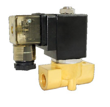 1pc 2W035-1/4-2-D Brass, 2 Way Solenoid Coil + LED & Conduit Connector picture