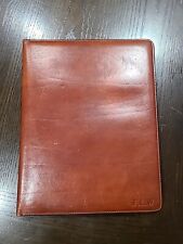 Vintage Bosca Leather Portfolio Notebook Brown, Hand Stained Hide NICE picture