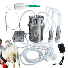 Goat Milker Machine/Station Manual Pulse rechargeable,7L 304 Stainless steel- picture