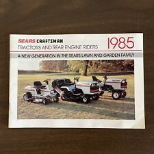Vintage 1985 Sears Craftsman Lawn Garden Tractor Riding Mower Sales Brochure picture