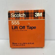 Vintage Typewriter Ribbon Lift Off Tape Scotch 555 Five Rolls picture