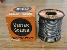 Vintage Kester Resin Five solder - 50/50 - .062 - Lot 201 picture