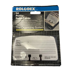 Vintage Rolodexpetite Refill Cards 50 NOS The Organizing System  picture