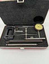 Vintage Starett 196 Dial Indicator Set with Box Machinist Tooling Lathe Mill picture