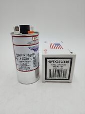 Lot of 2 AMRAD USA2235 Round Run Capacitor 40/5 MFD 370/440 VAC picture